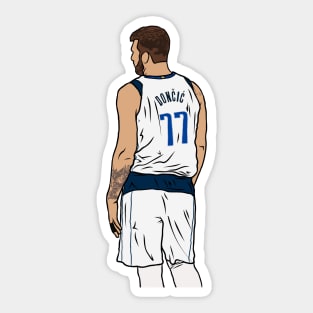 Luka Doncic Back-To Sticker